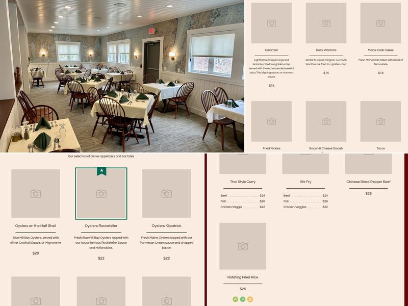 Crocker House Country Inn Menu