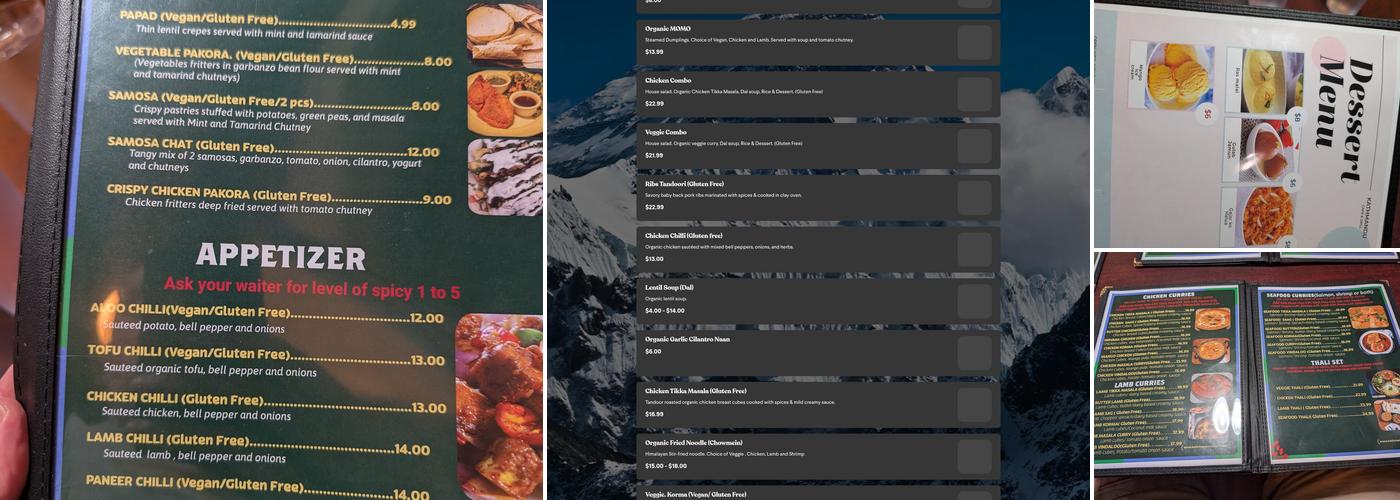 Kathmandu Cafe & Grill - Taste Of Nepal Menu