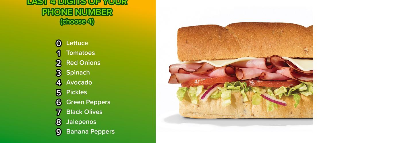 Subway Menu