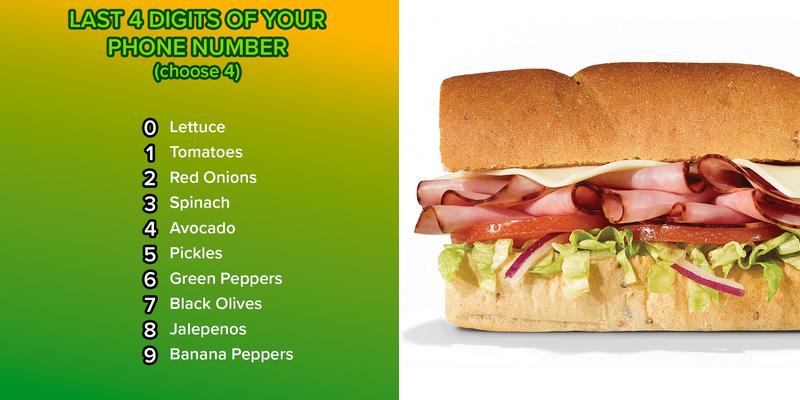 Subway Menu