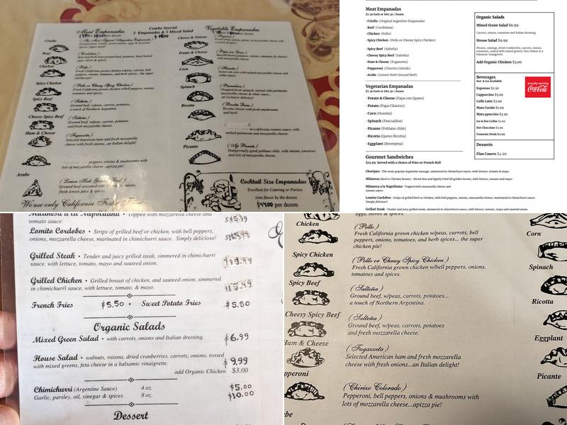 Empanada's Place Menu