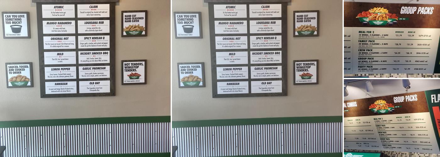Wingstop Menu