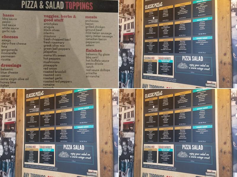 MOD Pizza Menu