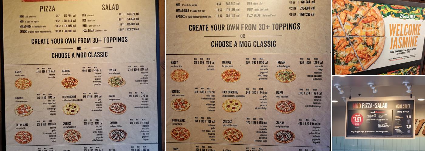 MOD Pizza Menu