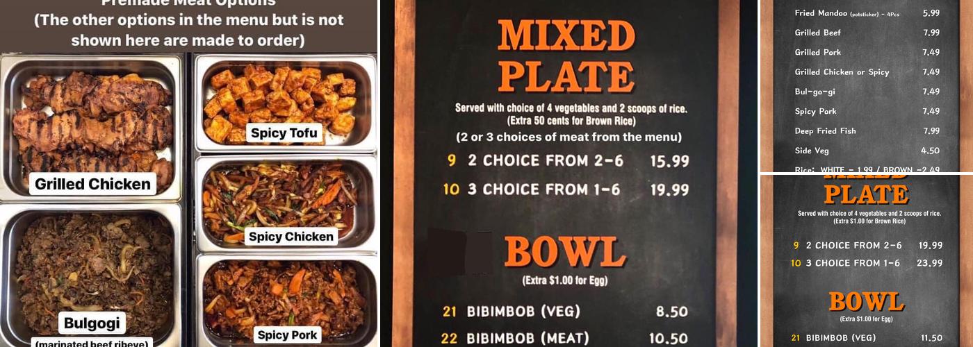 Woo's Kitchen Menu