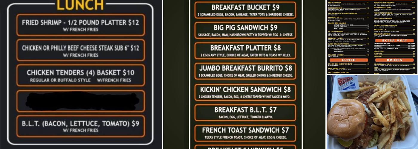 I'se Da Bye Fully Kitchen Menu