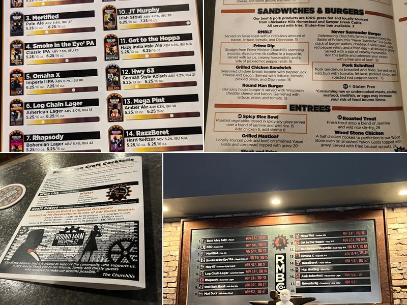 Round Man Brewing Co. Menu
