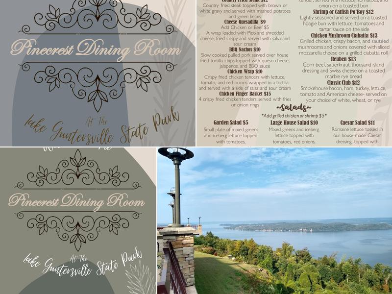 Pinecrest Dining Room Menu