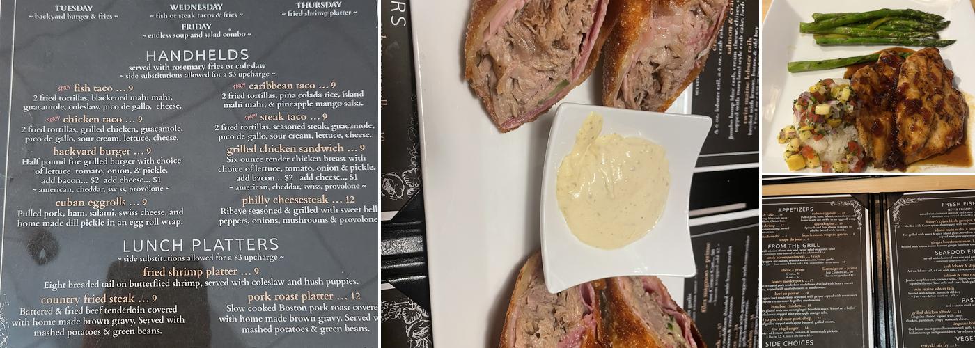 Chop Block Grill Menu