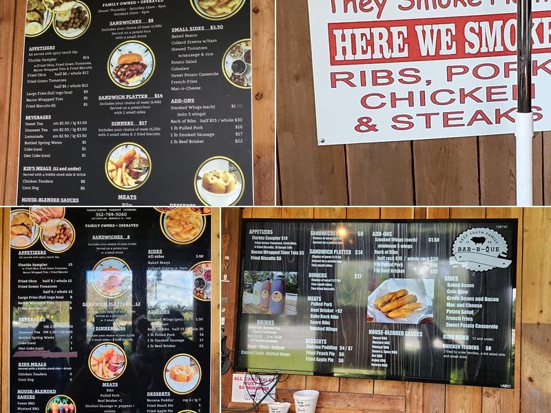 Deep South Family BBQ Menu