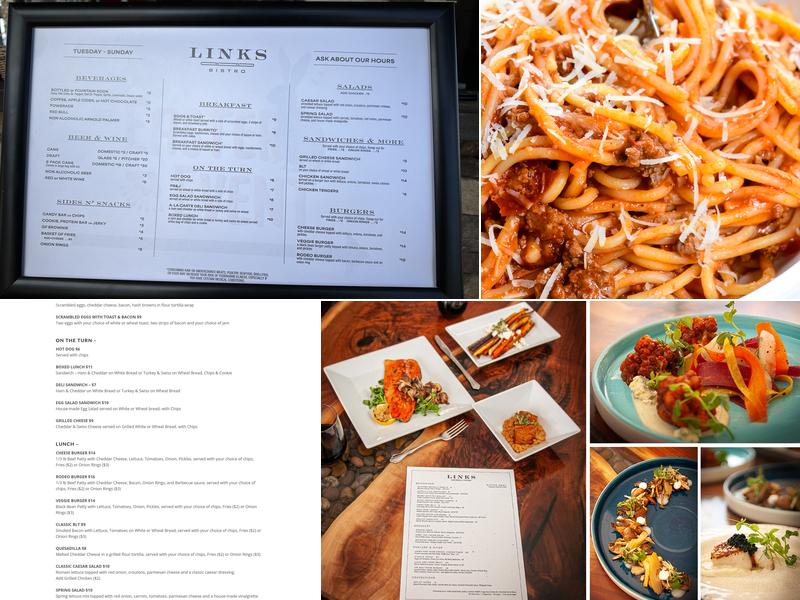 Links Bistro Menu