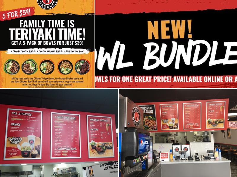 Teriyaki Madness Menu