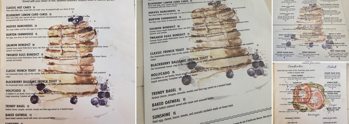 Blue Willow Cafe Menu