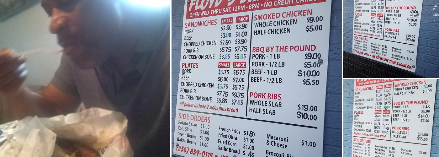 Floyd's Barbeque Menu
