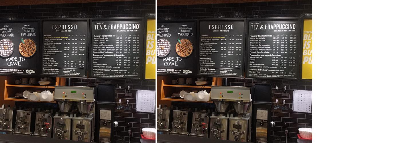 Starbucks Coffee Company Menu