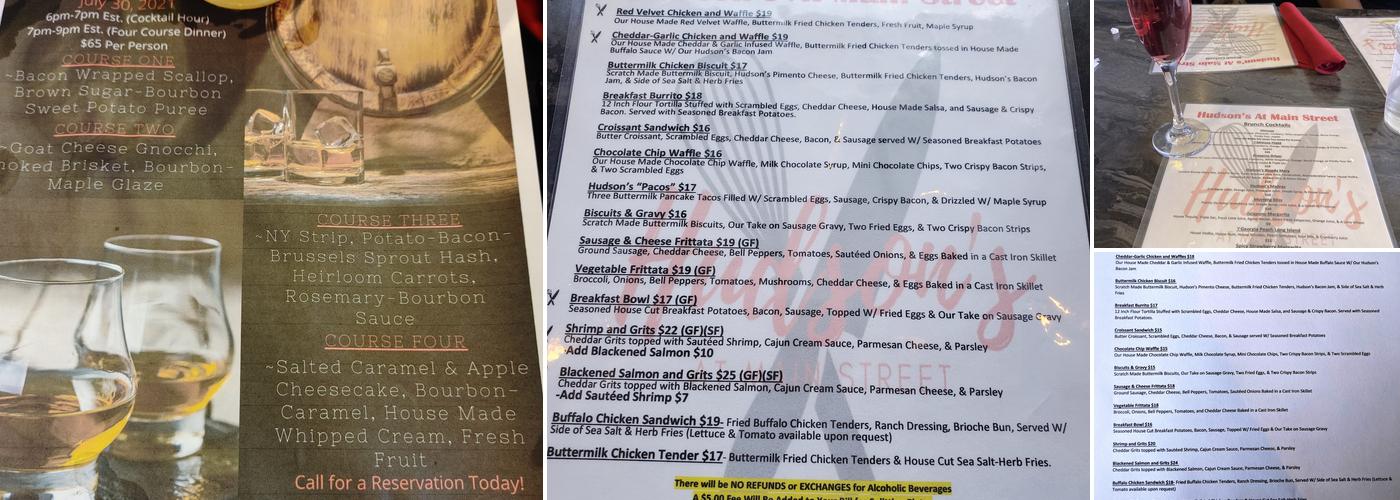 Hudson's At Main Street Menu