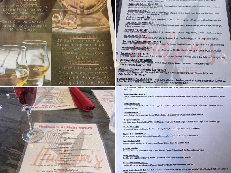 Hudson's At Main Street Menu