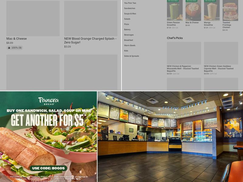 Panera Bread Menu
