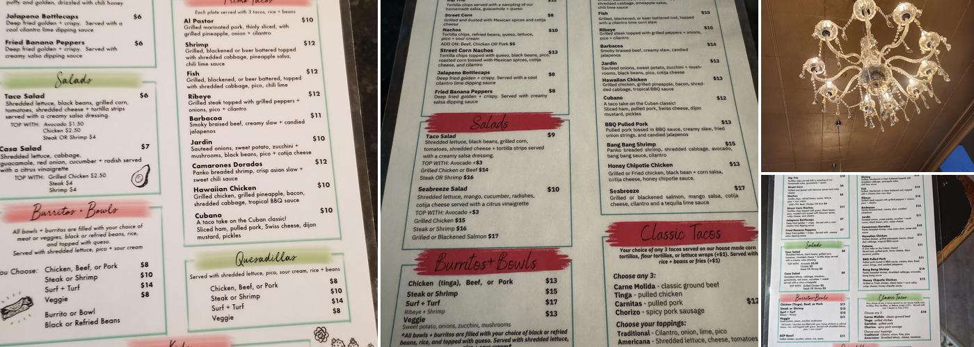 Mi Casa on Main Menu