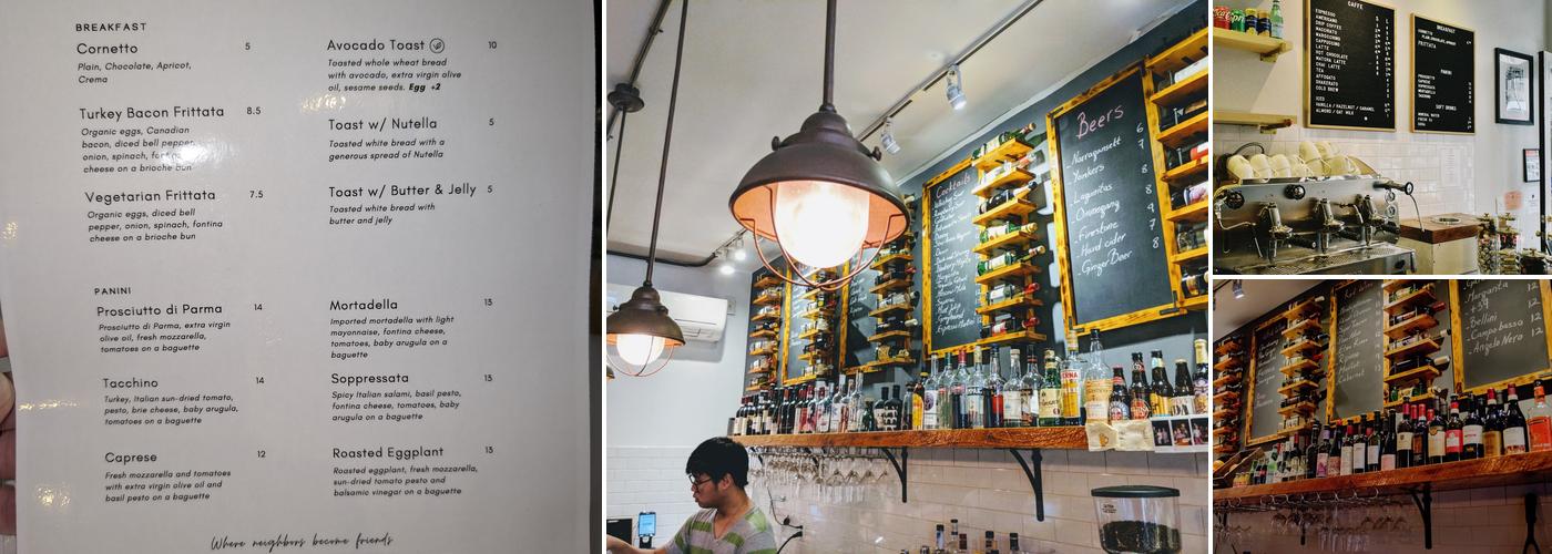 Da Capo Aperitivo e Caffè Menu