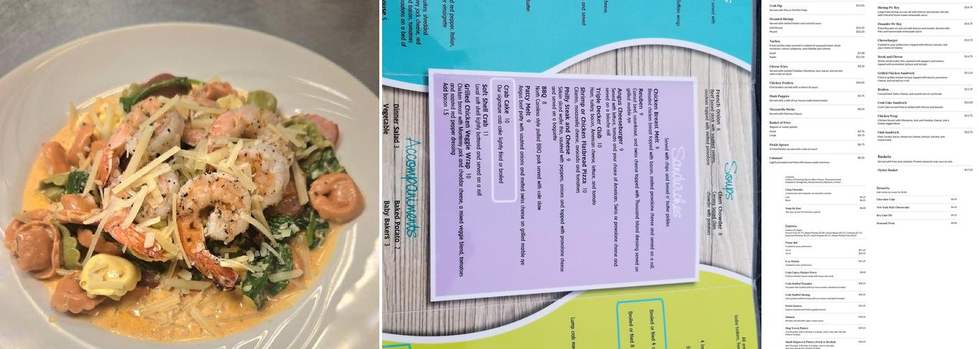 Riverboat on the Potomac Menu