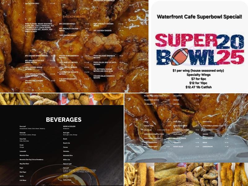 Waterfront Cafe Menu