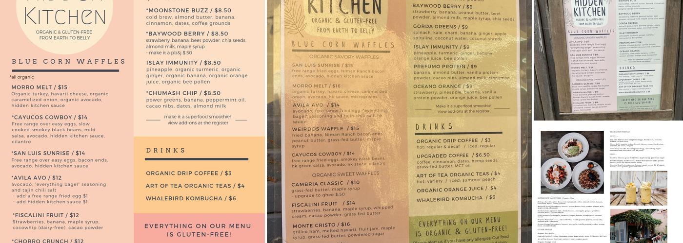 The Hidden Kitchen Menu