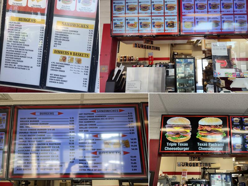 Burger Time Menu