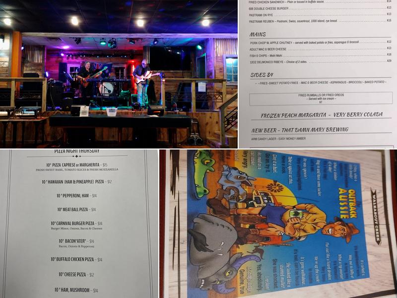 The 606 featuring Walkabout Creek and The Quays Menu