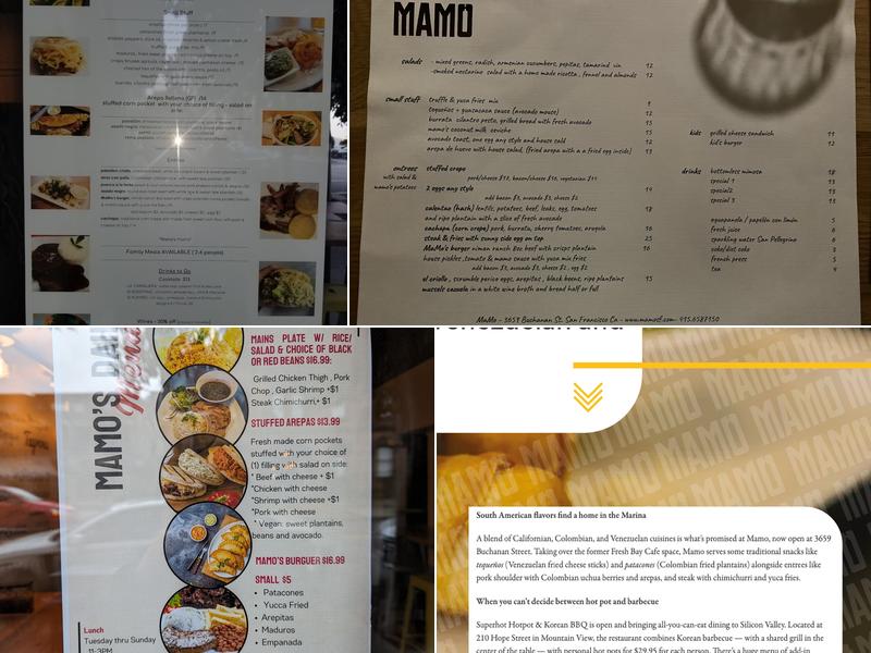Mamo Menu