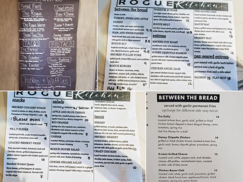 Rogue Kitchen Menu