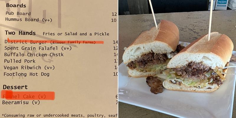 Second District Brewing Menu