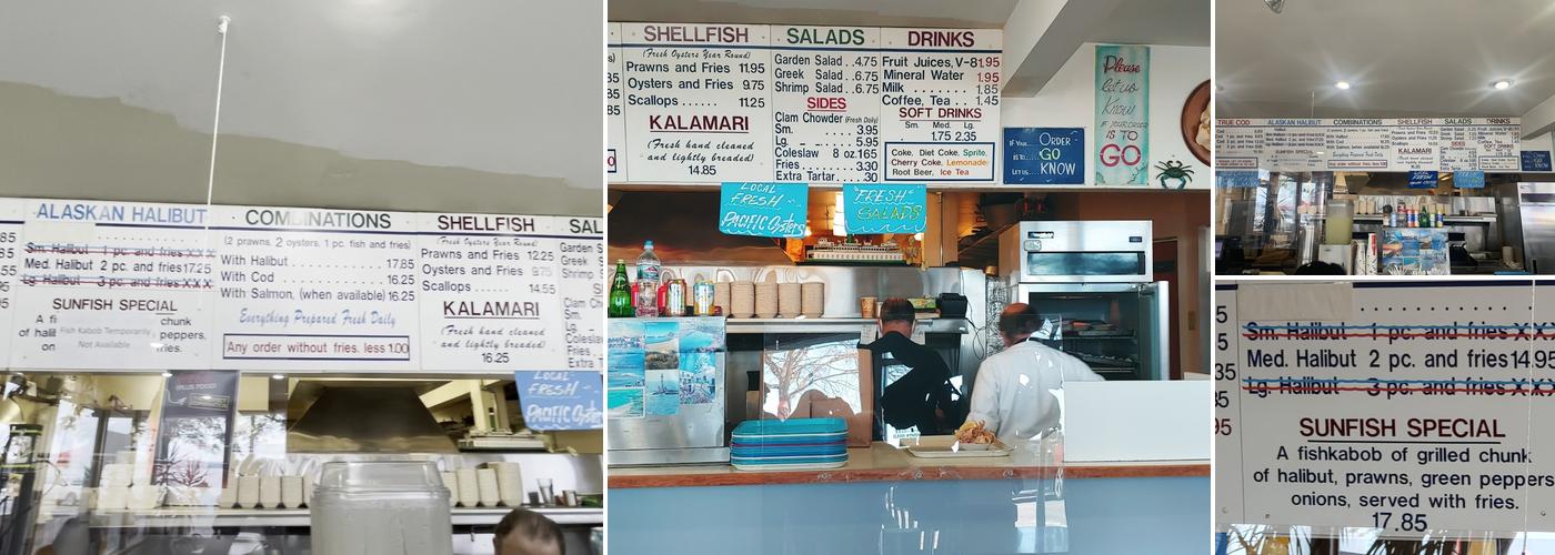 Sunfish Menu