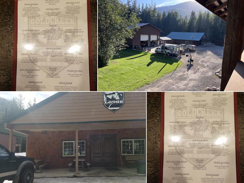 Gold Creek Lodge Menu