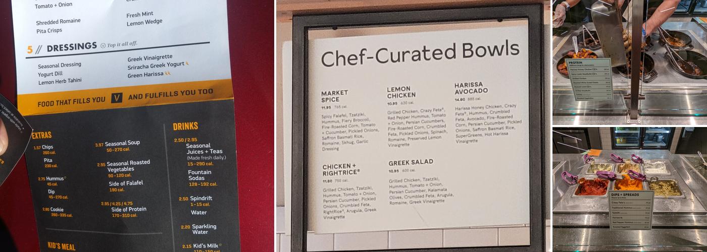 CAVA Menu