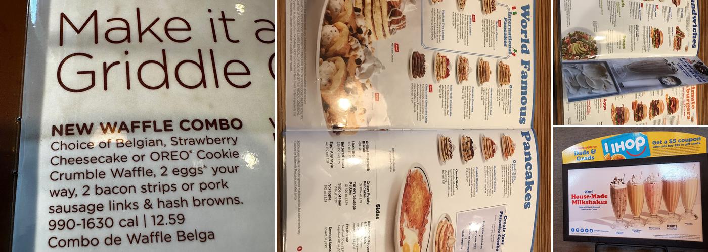 IHOP Menu