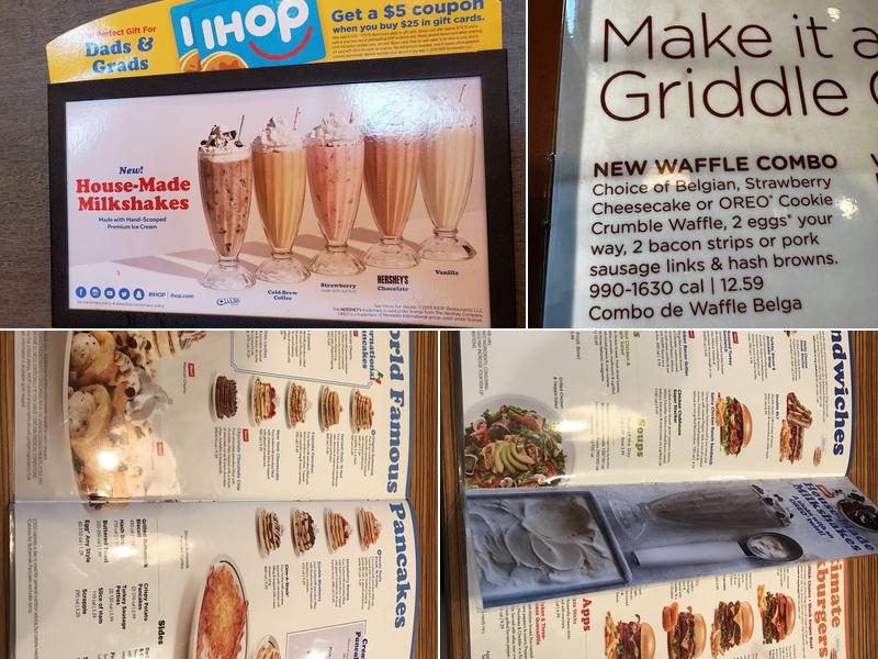 IHOP Menu