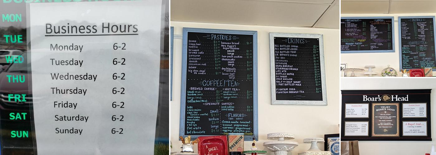 A Bagel And ... Menu