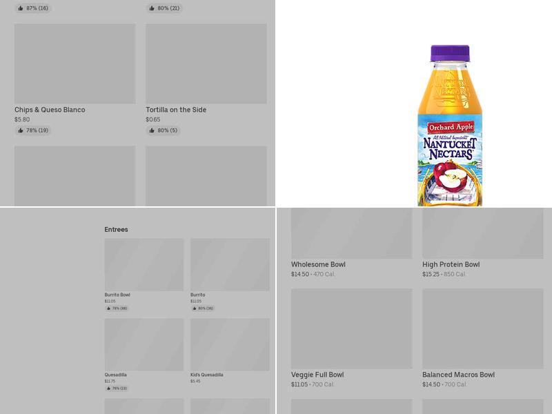 Chipotle Mexican Grill Menu