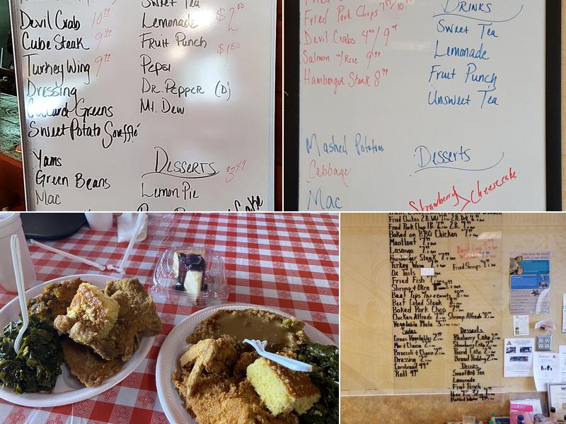 SWEET TEE'S Log Cabin Restaurant/EVENT CENTER Menu