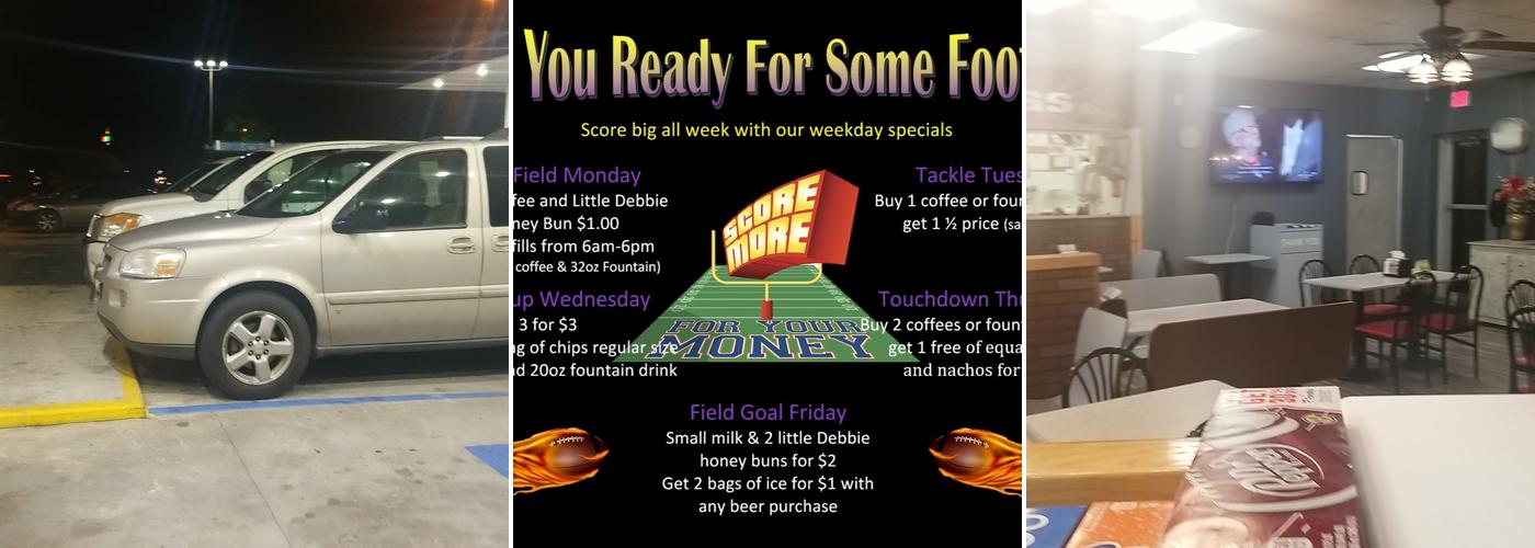 Roady's Lucky Dueces Travel Plaza Menu