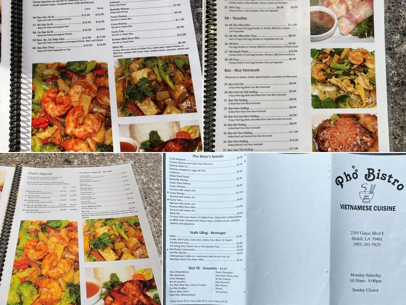 Phở Bistro | Vietnamese Cuisine Menu