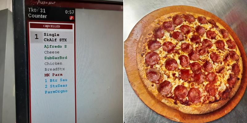 Pizza Hut Menu