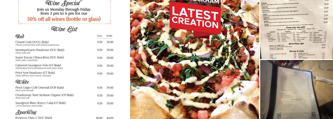 Mister O1 Extraordinary Pizza - Naples Menu