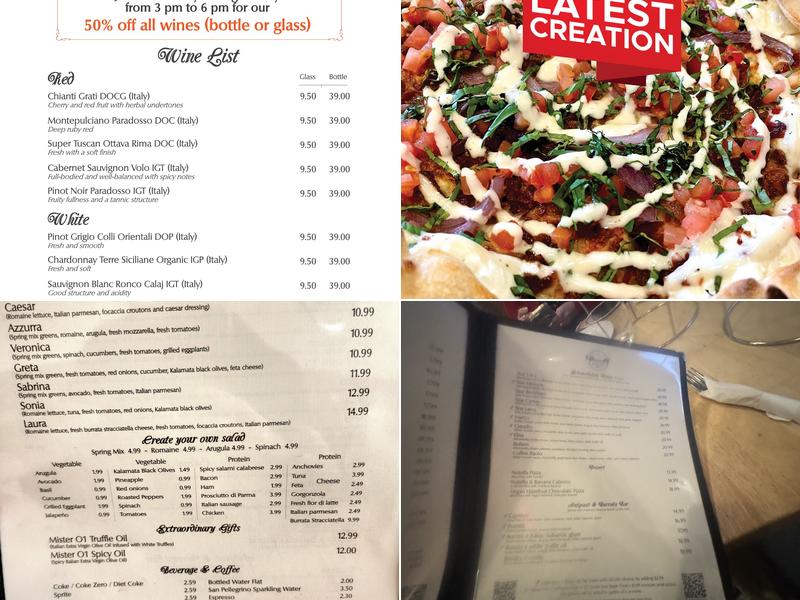 Mister O1 Extraordinary Pizza - Naples Menu