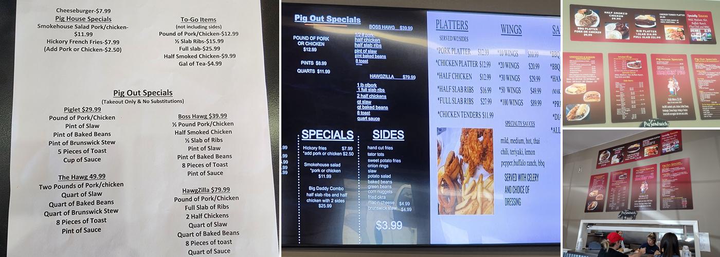 Stateline BBQ Menu