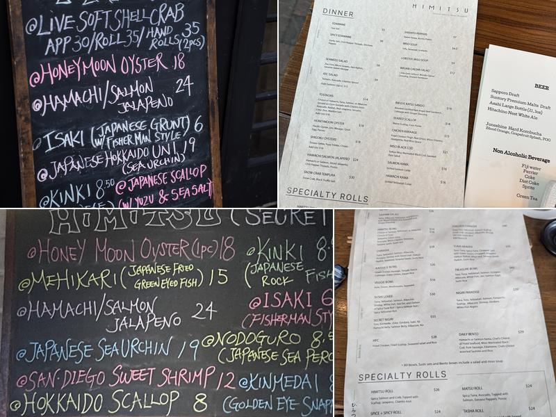Himitsu Menu