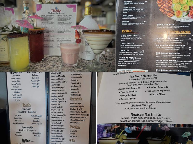 La Tequila Jalisco @ Rockport, TX Menu