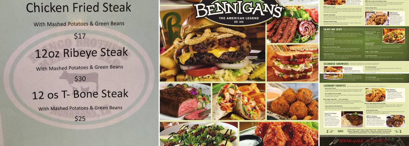 Bennigan's Menu