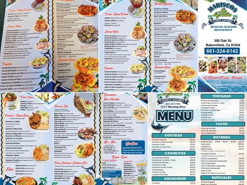 Mariscos Las Cazuelitas Menu